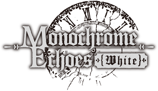 Логотип Monochrome Echoes - white -
