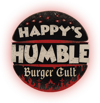 Логотип Happy's Humble Burger Cult