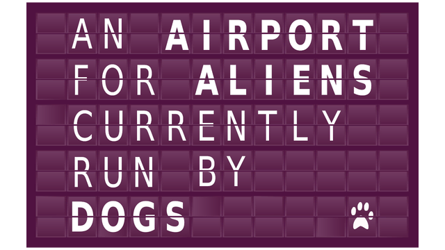 Логотип An Airport for Aliens Currently Run by Dogs