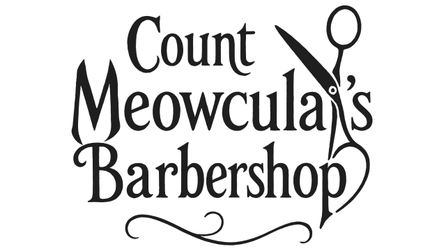 Логотип Count Meowcula's Barbershop