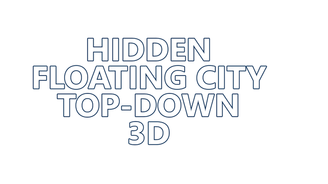 Логотип Hidden Floating City Top-Down 3D