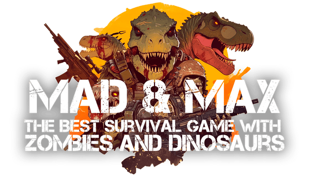 Логотип MAD and MAX: The Best Survival game with Zombies and Dinosaurs