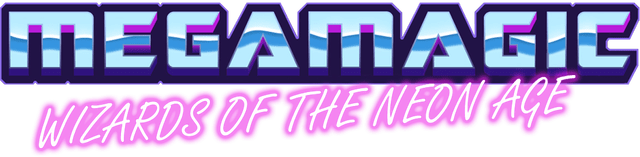 Логотип Megamagic: Wizards of the Neon Age