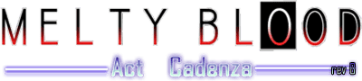 Логотип Melty Blood: Act Cadenza