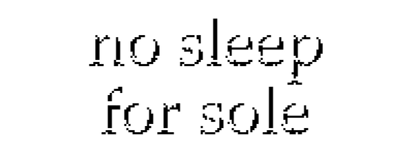Логотип no sleep for sole