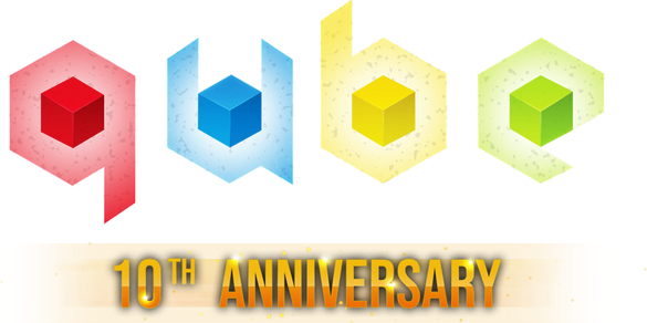 Логотип QUBE 10th Anniversary