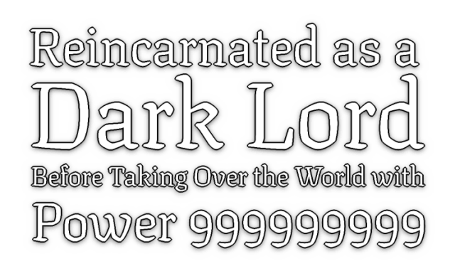 Логотип Reincarnated as a Dark Lord Before Taking Over the World with Power 999999999