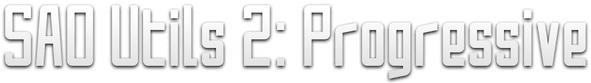 Логотип SAO Utils 2: Progressive