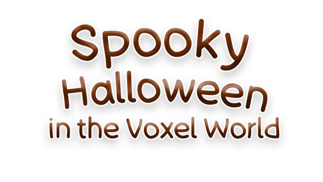 Логотип Spooky Halloween in the Voxel World