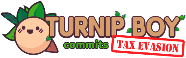 Логотип Turnip Boy Commits Tax Evasion